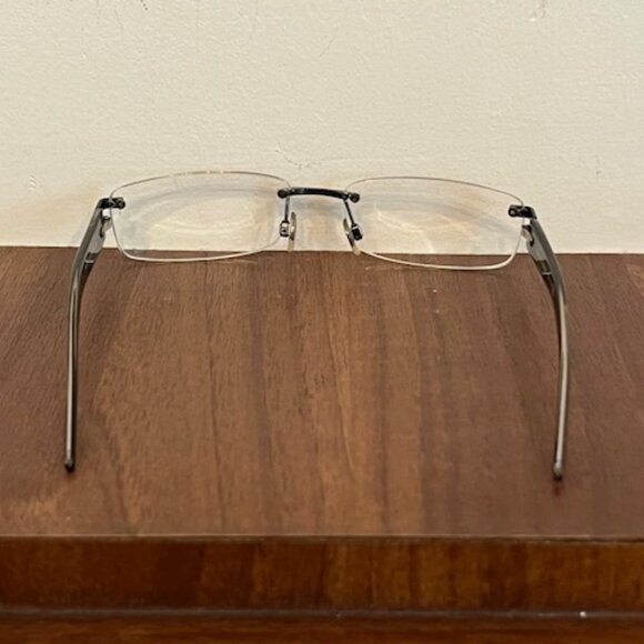 Dolce & Gabbana Silver Black Rimless Glasses Italy D&G 4128 H71 53-16-135 main image 5